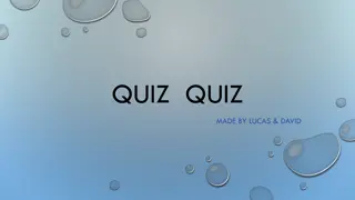Explore the Galaxy and Animal Kingdom with Lucas & David's Quiz