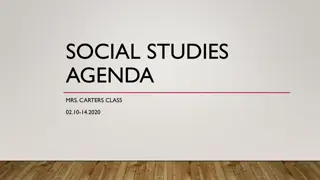 Exploring Social Studies Curriculum in Mrs. Carter's Class - Week of 02/10-14/2020