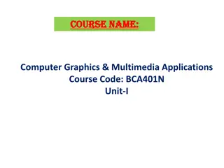 Computer Graphics and Multimedia Applications: An Overview