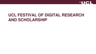 UCL Festival of Digital Research and Scholarship