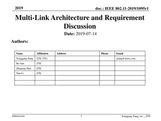 Multi-Link Architecture for High-Throughput Applications