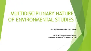 Multidisciplinary Nature of Environmental Studies