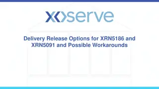 Options and Workarounds for Early Delivery of XRN5186 and XRN5091