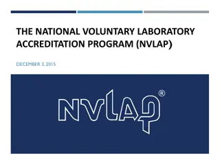 The National Voluntary Laboratory Accreditation Program (NVLAP)