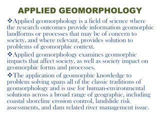 Applied Geomorphology in Society