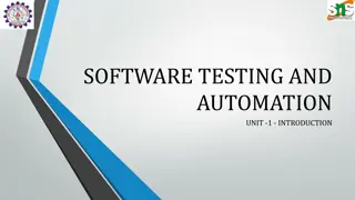 Introduction to Software Testing and Automation