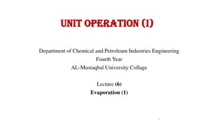 Practical Insights into Evaporation Process in Chemical Industries