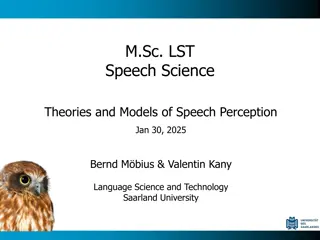 Decoding Major Theories of Speech Perception