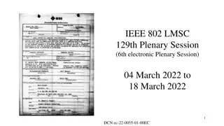 IEEE 802 LMSC 129th Plenary Session - Participant Guidelines and Ethics