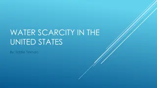 Water Scarcity in the United States Analysis