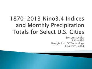 ENSO and U.S. Precipitation Patterns
