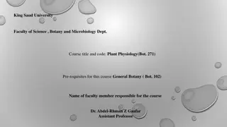 Plant Physiology: Exploring Cell Functions and Metabolism in Botany