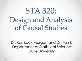 Causal Studies in Statistics