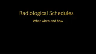 Radiological Monitoring Schedules in Community Systems