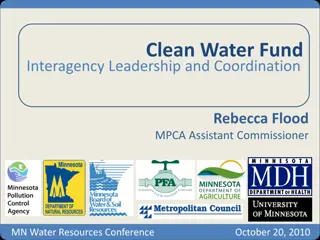 Clean Water Fund: Interagency Collaboration for Water Quality Enhancement