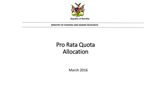 Challenges in Pro-Rata Quota Allocation Criteria