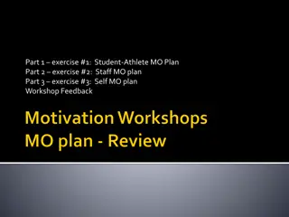 Effective Motivational Planning for Athletes and Staff