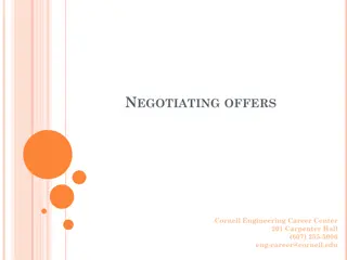 Crafting Successful Job Offer Negotiations