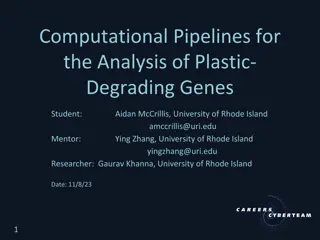 Plastic Degrading Genes: Computational Pipelines for Analysis