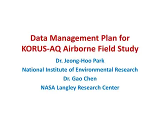 Effective Data Management Plan for KORUS-AQ Airborne Field Study