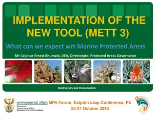 Marine Protected Areas: Implementation of New METT Tool