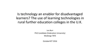 Unlocking Potential: The Role of Technology in Rural Further Education for Disadvantaged Learners