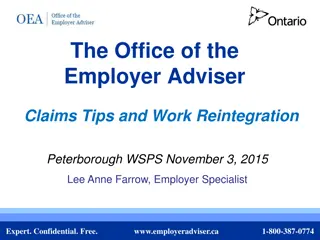 Workplace Injury Prevention and Claims Management Tips