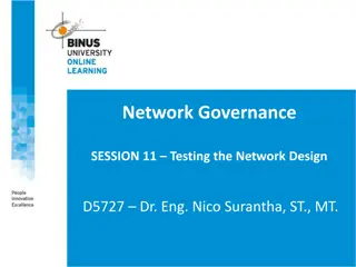 Testing Network Design for Successful Implementation