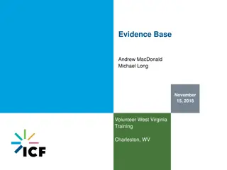 Evidence Base and Tiers for Program Evaluation