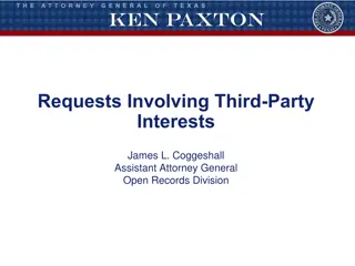 Requests Involving Third-Party Interests in Open Records Division