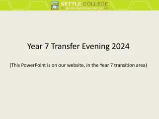 Year 7 Transfer Evening 2024: Welcoming New Students to Settle College