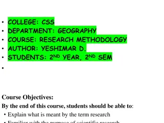 Exploring Advanced Research Methods in Environmental Management