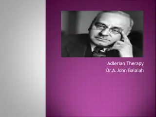Adlerian Therapy