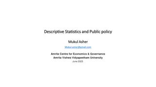 Descriptive Statistics in Public Policy and the Impact of C.R. Rao's Work
