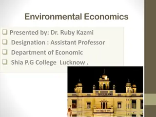Insights into Environmental Economics and Policies