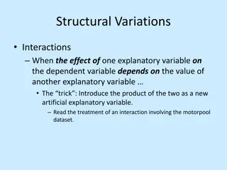 Structural Variations in Interaction Effects within the Motorpool Dataset