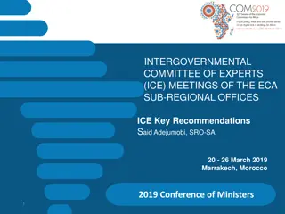 Intergovernmental Committee of Experts Key Recommendations