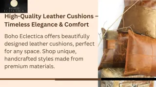 High-Quality Leather Cushions – Timeless Elegance & Comfort