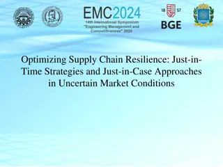 Balancing Efficiency and Resilience in Supply Chain Management