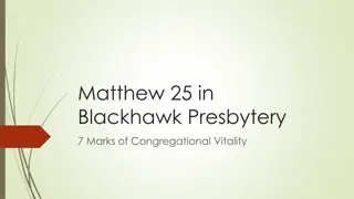 7 Marks of Vibrant Congregations