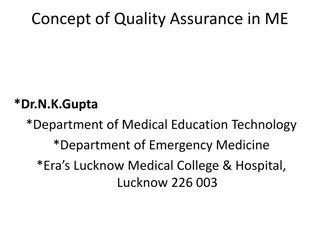 Quality Assurance in Medical Education: Ensuring Standards and Continuous Improvement