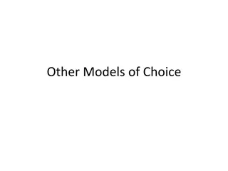 Models of Choice in Animal Behavior