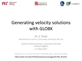 Optimizing Velocity Solutions Generation with GLOBK