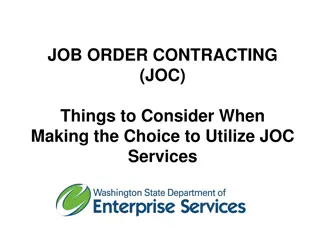 Considerations for Choosing JOC Services for Your Project