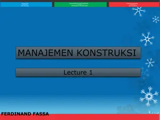 Construction Management Lecture Overview