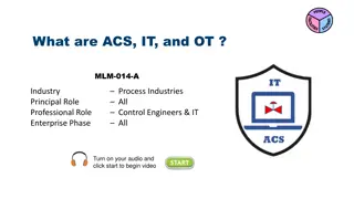 ACS, IT, and OT in Industrial Control Systems