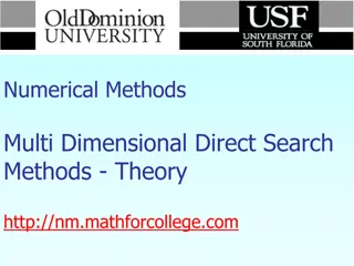Multi-Dimensional Direct Search Methods Overview