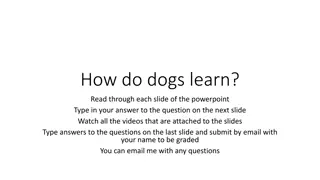 Teaching Dogs: Learning Theories and Training Methods