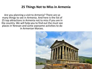 25 Things Not to Miss in Armenia