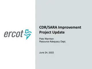 SARA Improvement Project Updates and Commissioner McAdams Memos